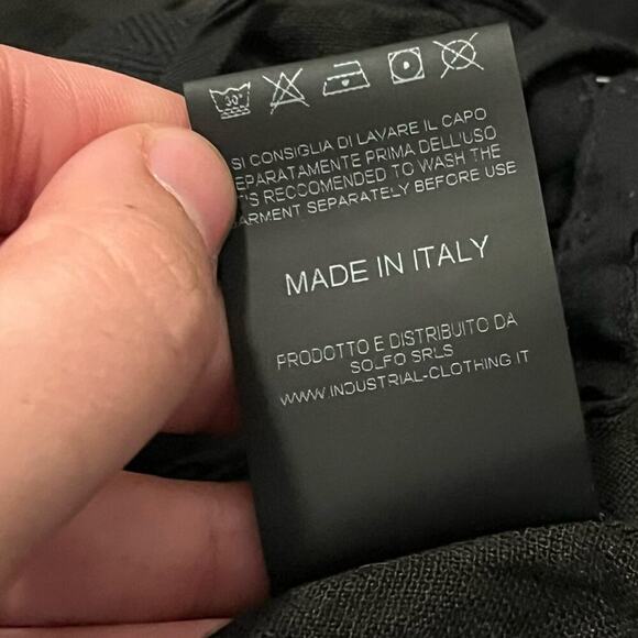 Industrial Euro Linen Hook & Eye Long Flowy Top - Picture 8 of 9